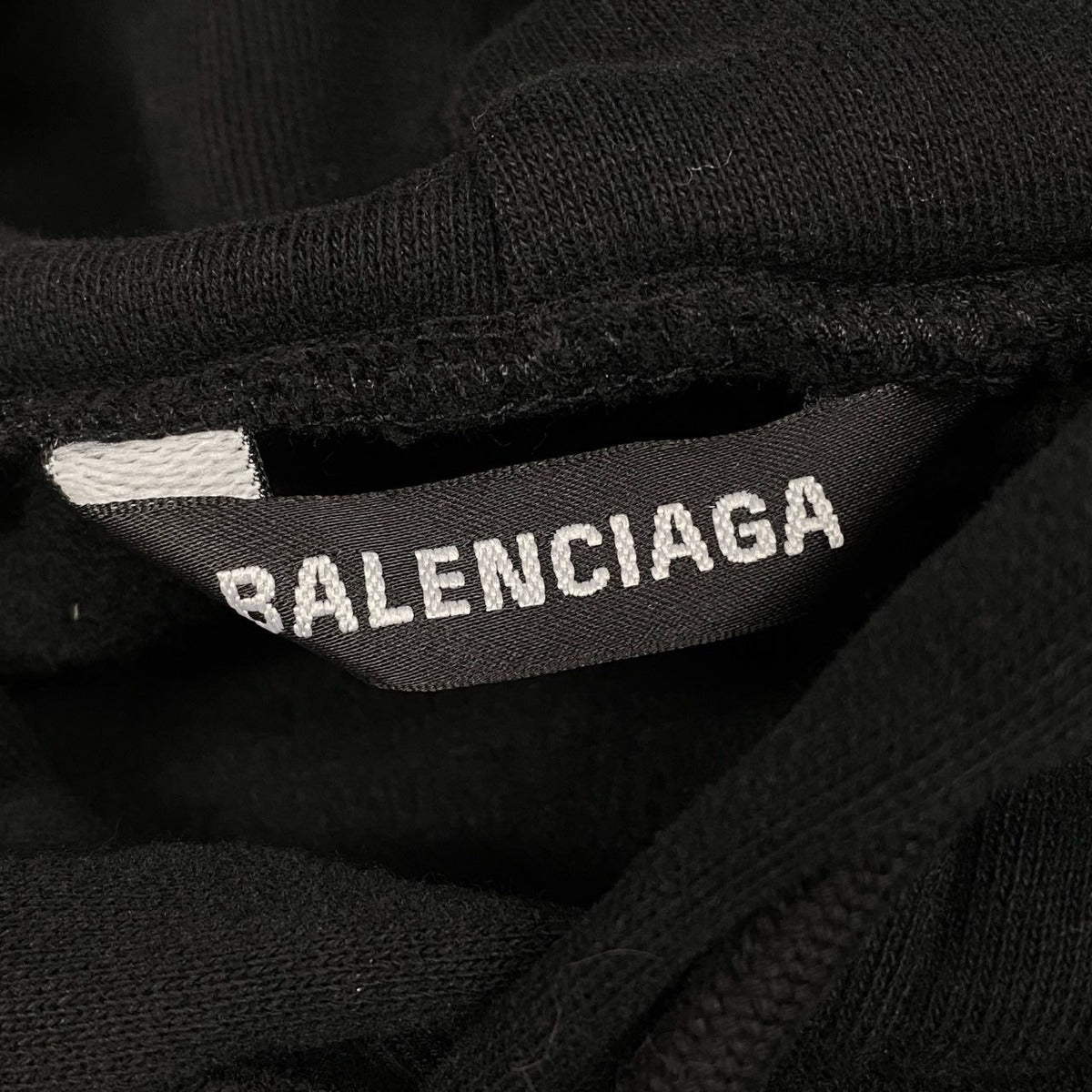 Balenciaga Pullover Hoodie Defile M Black Cotton Sweater — view 7