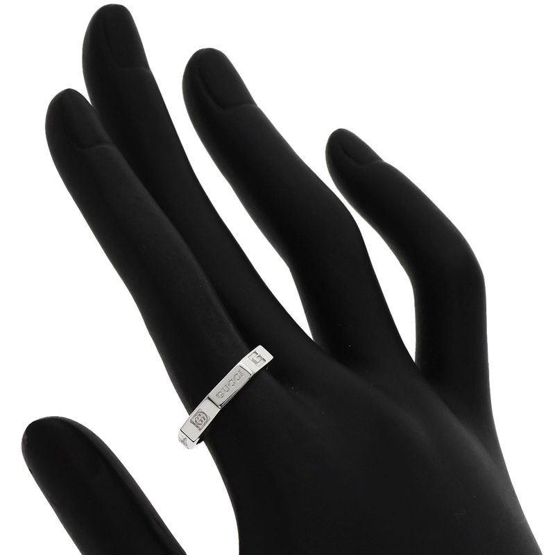 Gucci Octagonal #14 Ring - 18K White Gold Ladies