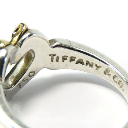 Tiffany & Co Ring ・ Ring Heart Ribbon Silver 925 18K Yellow Gold Approx 3.5g