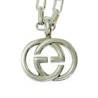 Gucci Silver Interlocking G Necklace 22.0g 925 Engraved 354280 Necklace