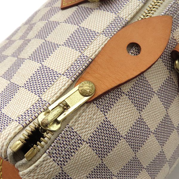 Louis Vuitton Boston Bag Speedy 35 Damier Azure Canvas Damier Azure Gold