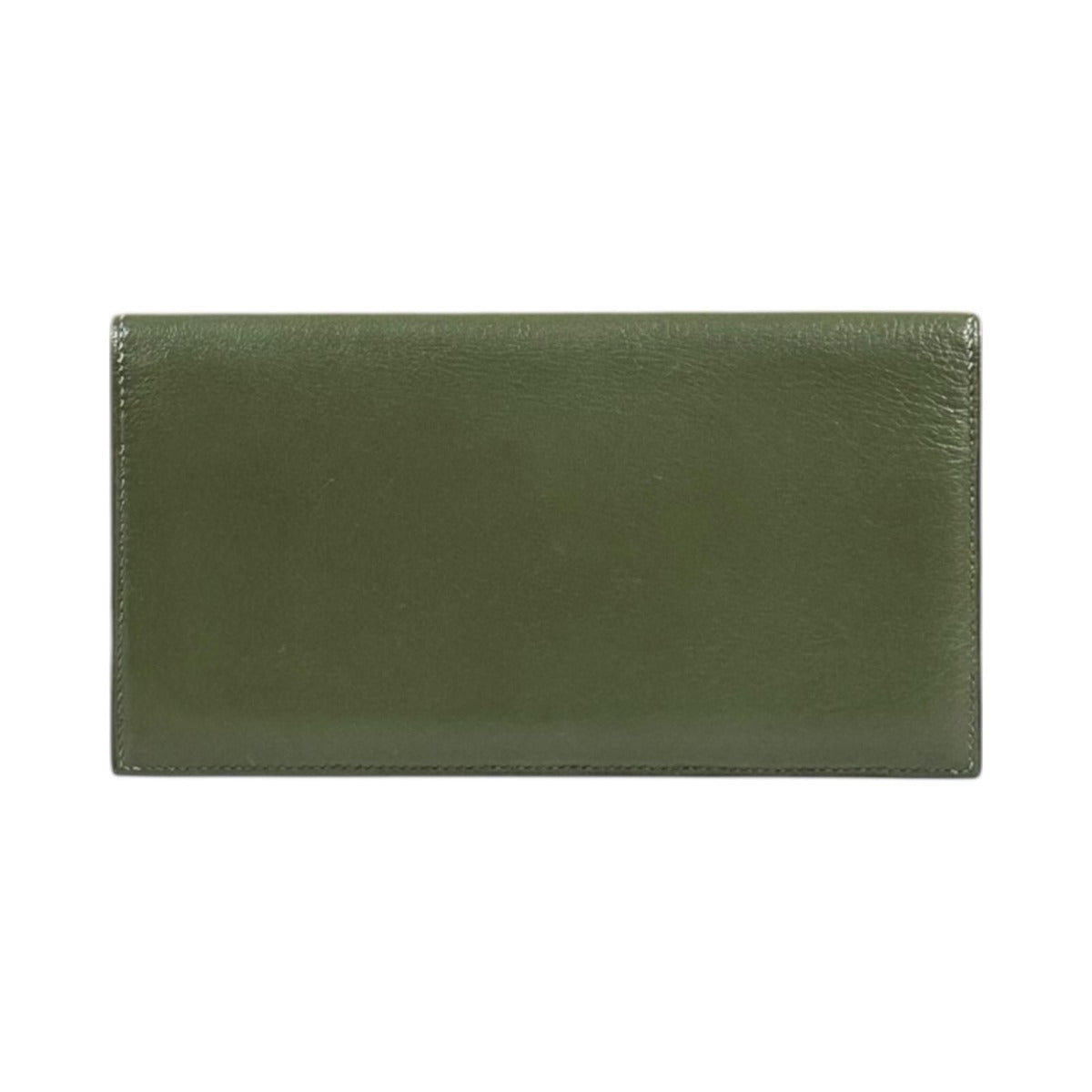 Hermes Mc2 Fleming Wallet Leather Green