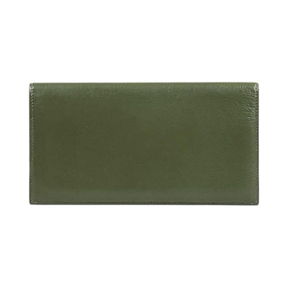 Hermes Mc2 Fleming Wallet Leather Green
