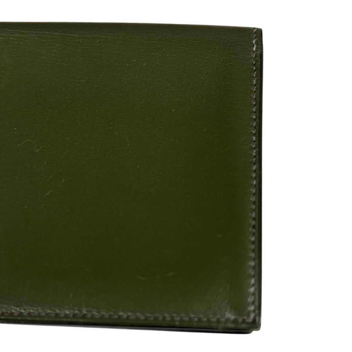 Hermes Mc2 Fleming Wallet Leather Green — view 8