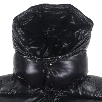 Moncler Maya Logo Patch Hooded Double Zip Up Jacket Black 4 — view 2