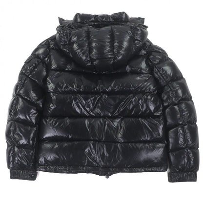 Moncler Maya Logo Patch Hooded Double Zip Up Jacket Black 4 — view 3