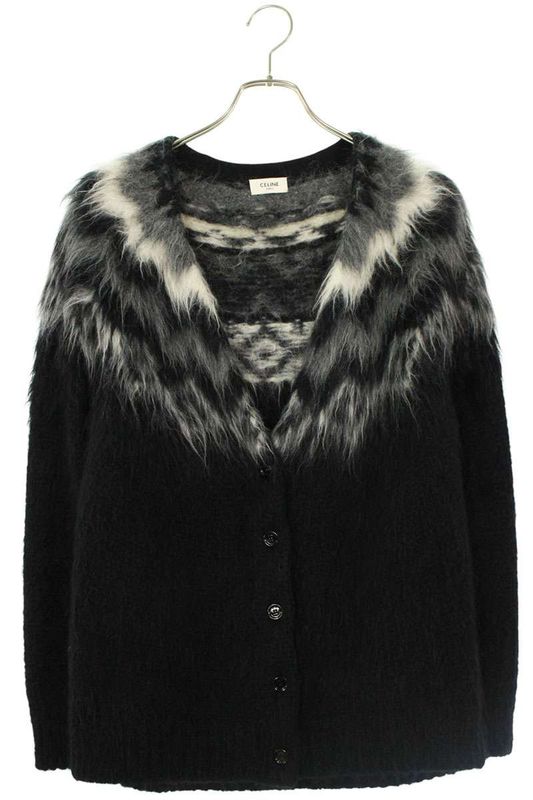 Celine 19AW 2a122383d Alpaca Wool Cardigan Men's XS
