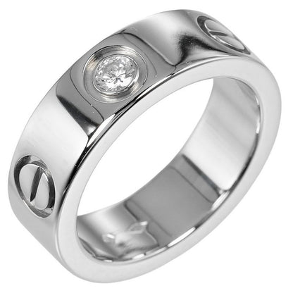 Cartier Love Classic Model Pt950 Platinum Diamond No 7 10.6 g Ring