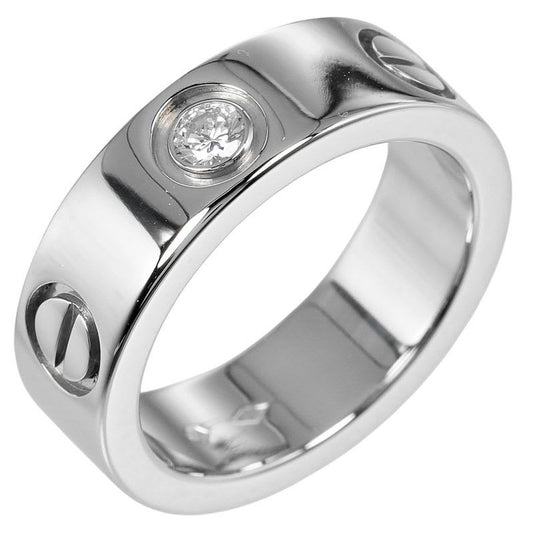 Cartier Love Classic Model Pt950 Platinum Diamond No 7 10.6 g Ring