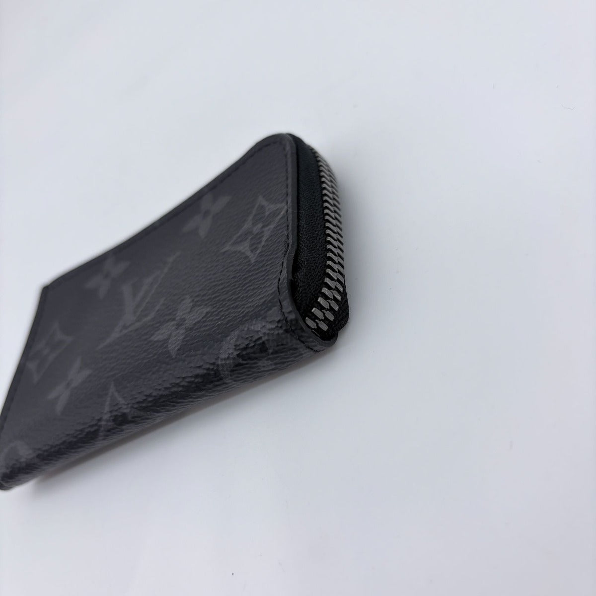 Louis Vuitton Monogram Eclipse Porte-Monnaie Joule Coin Purse Black Gray — view 8