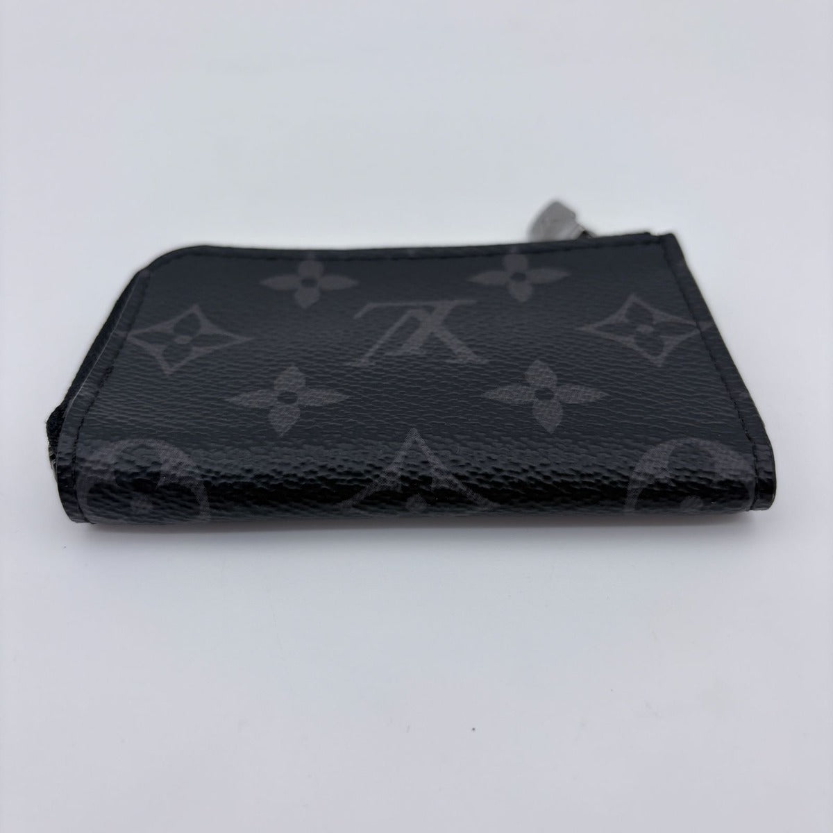 Louis Vuitton Monogram Eclipse Porte-Monnaie Joule Coin Purse Black Gray — view 9