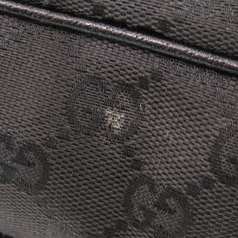 Gucci 113015 GG Canvas Black Handbag Tote Bag Black 1141 Gucci