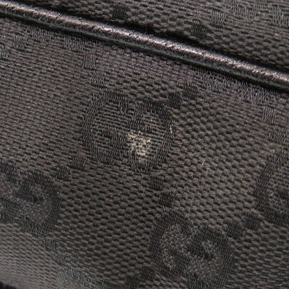 Gucci 113015 GG Canvas Black Handbag Tote Bag Black 1141 Gucci