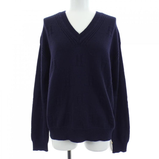 Hermes Knit Top Navy 38