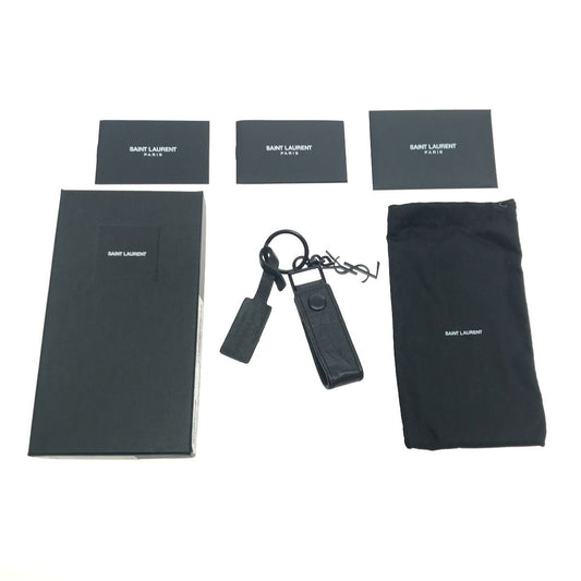 Saint Laurent Key Holder Ring Logo Plate Type