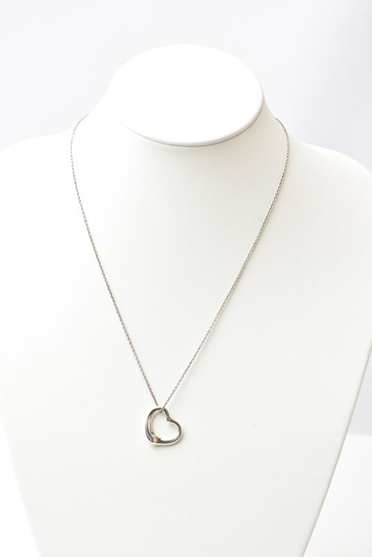 Tiffany & Co Necklace Pendant Silver Tiffany & Co Elsa Peretti Open Heart Motif