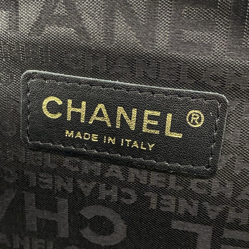 Chanel Clutch Bag Record Black×red Leather