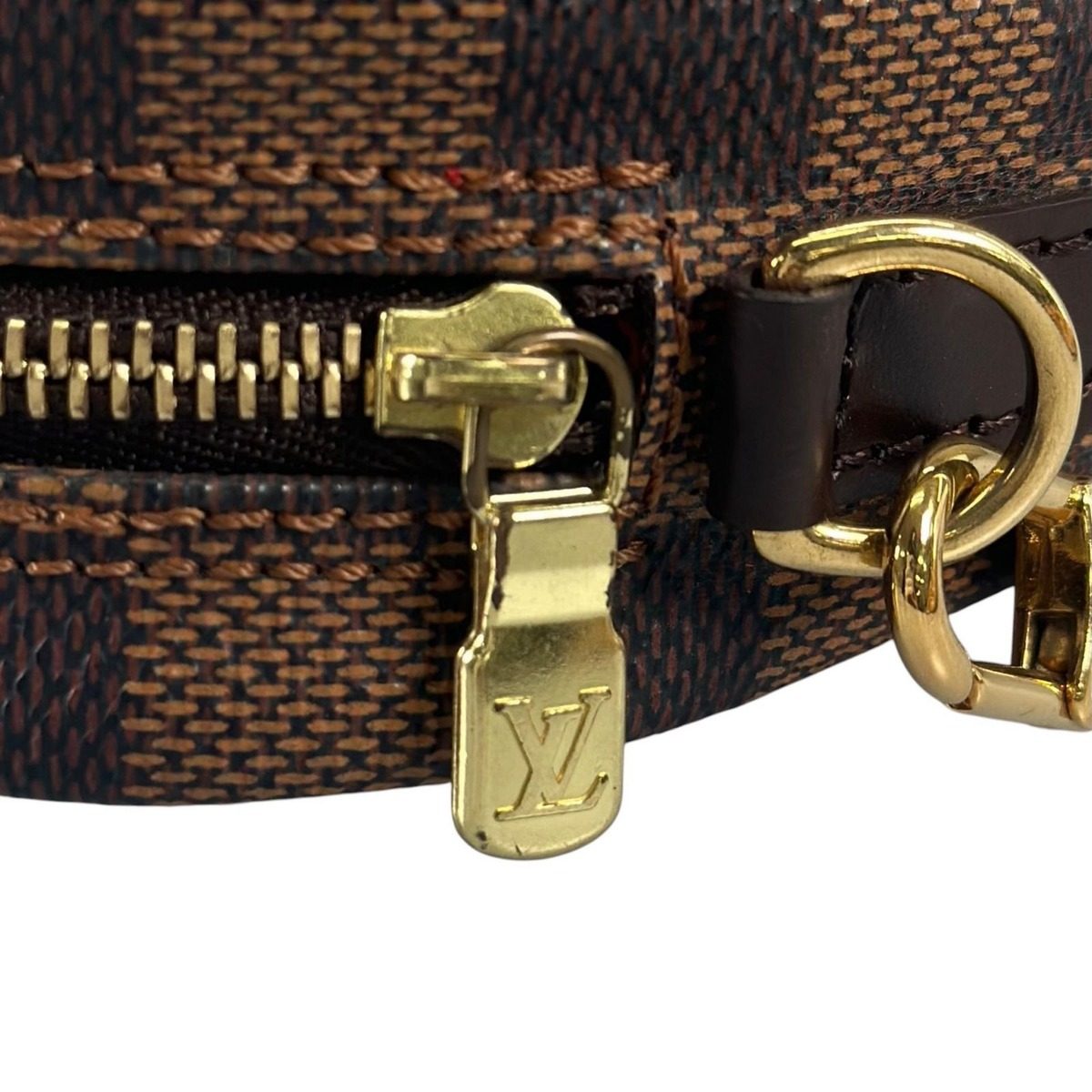 Louis Vuitton Shoulder Bag Damier Ipanema Brown Pochette — view 16