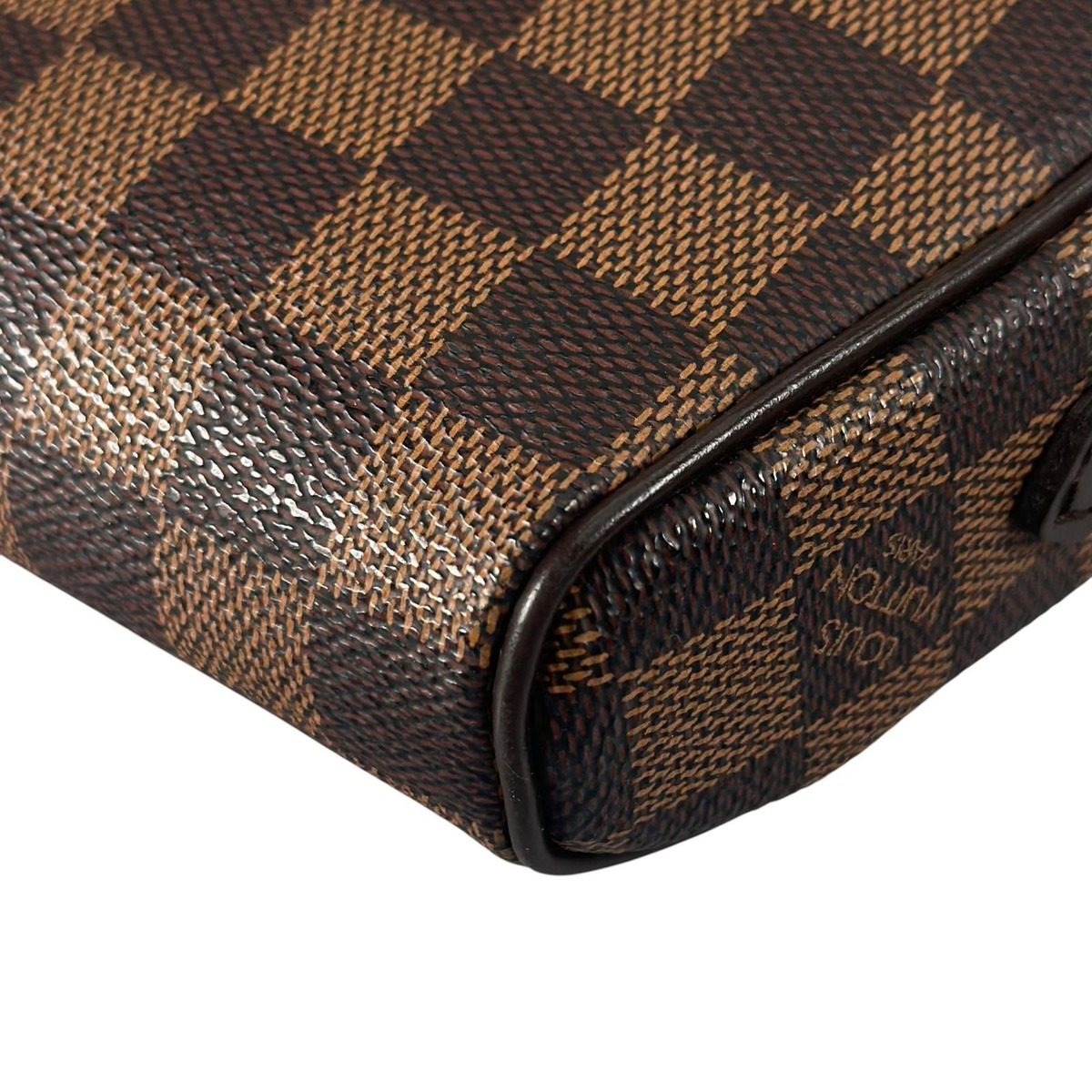 Louis Vuitton Shoulder Bag Damier Ipanema Brown Pochette — view 8