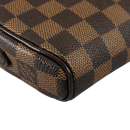 Louis Vuitton Shoulder Bag Damier Ipanema Brown Pochette — view 9