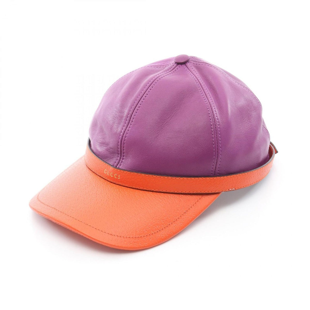 Gucci Cap Bicolor Leather