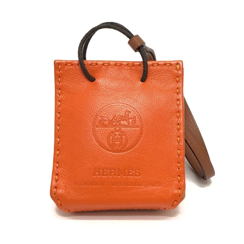 Hermes Bag Charm Sac Oranje Anjomiro Fou Orange