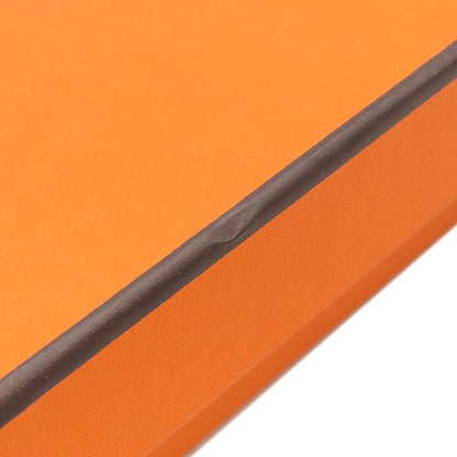 Hermes Pouch Bolide Pouch Mini Cotton Natural and Orange Silver Hardware Never