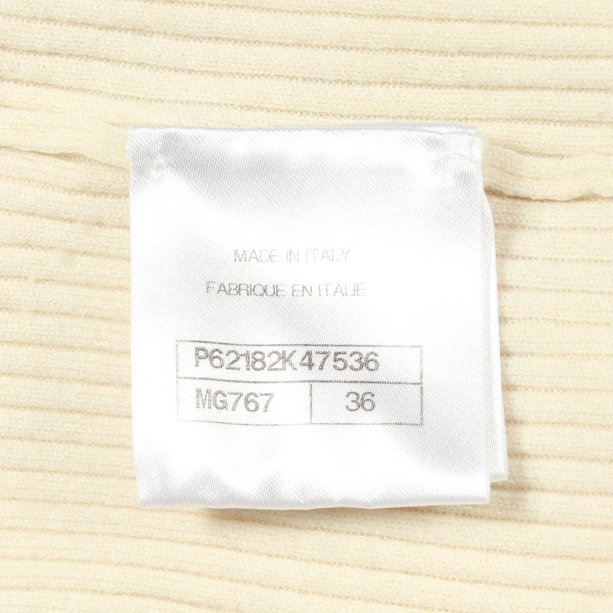 Chanel Knit Top Wool White Blue — view 4