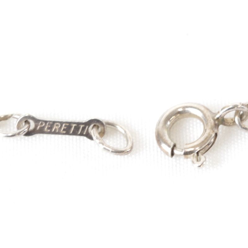 925 Silver Tiffany & Co Elsa Peretti Beans Necklace 28g