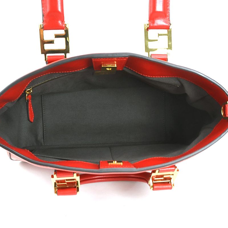 Fendi Shoulder Bag Handbag FF Tote Small 8bh367-a9y0