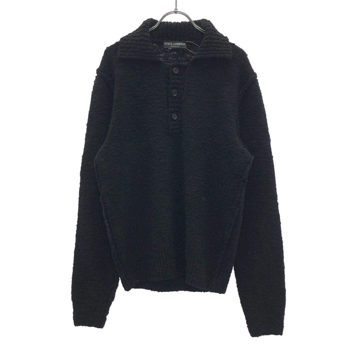 Dolce & Gabbana Knit Polo Shirt Black 48