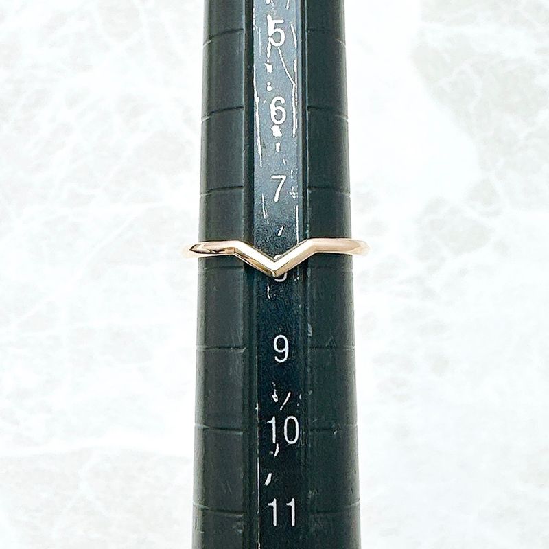 Tiffany & Co V Band Pink Gold Ring Approx 8 U