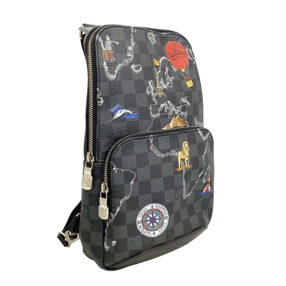 Louis Vuitton Belt Bag Damier Graphite Avenue Black Gray — view 2