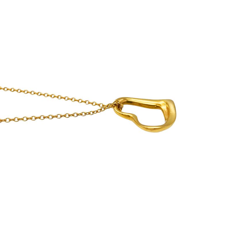 Tiffany & Co Tiffany & Co Open Heart Elsa Peretti Necklace 18K Yellow Gold 26g