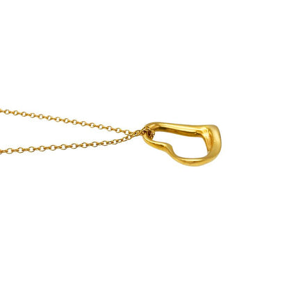 Tiffany & Co Tiffany & Co Open Heart Elsa Peretti Necklace 18K Yellow Gold 26g