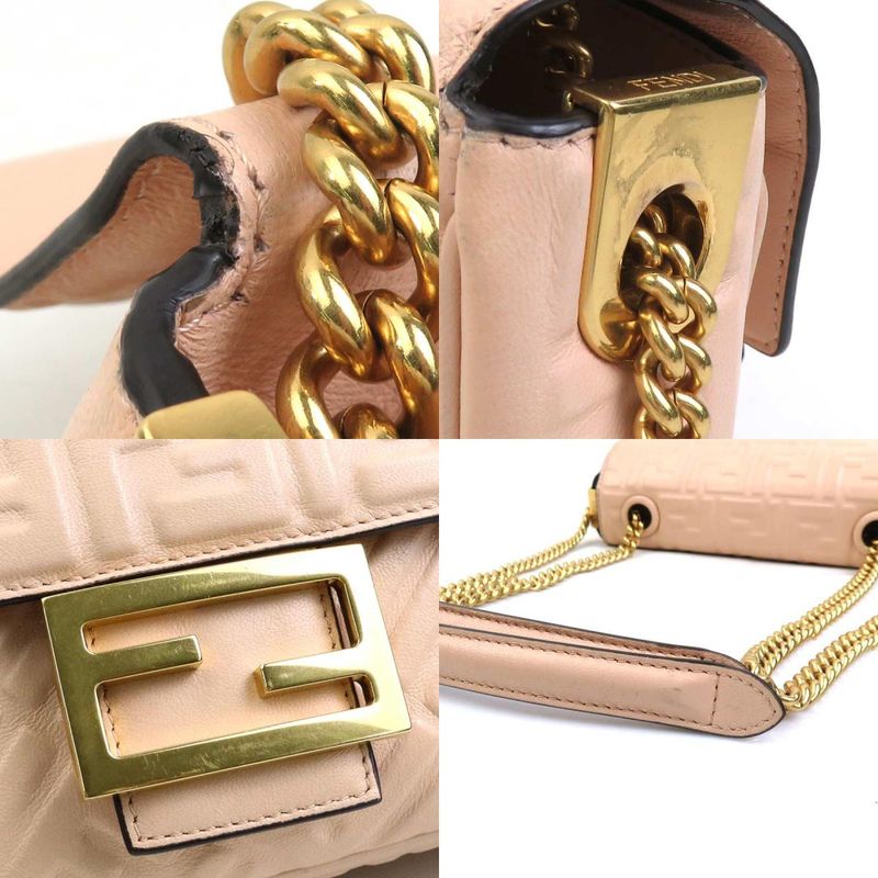 Fendi Shoulder Bag Baguette Chain Midi 8br793-ah9c