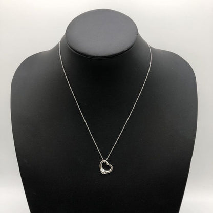 Tiffany & Co Tiffany & Co Necklace 44cm (1732in) Open Heart Platinum 950 Ladies