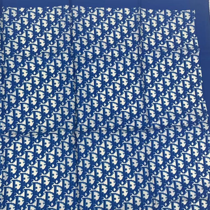 Christian DIOR Scarf Silk Trotter Blue