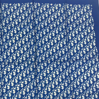 Christian DIOR Scarf Silk Trotter Blue