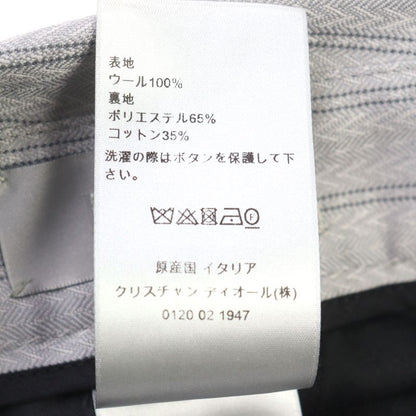 DIOR Homme 23SS 383c132a5718 100% Wool Couture Jacquard Walnut Button High