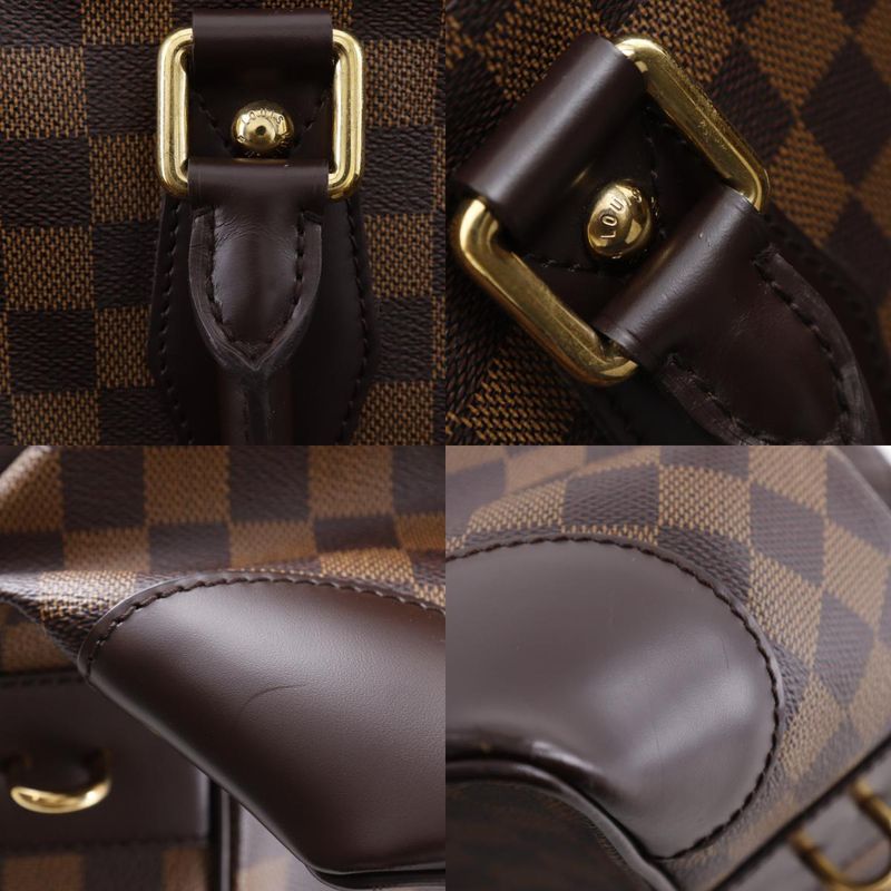 Louis Vuitton Vasslav N41537 Damier Canvas Brown Ce0026 Unisex Boston Bag