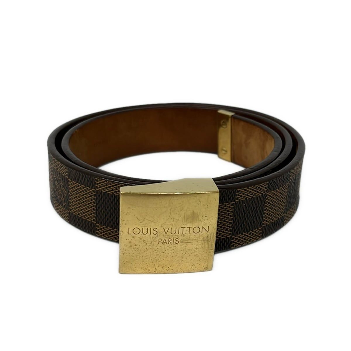 Louis Vuitton Belt Ceinture Carre Ebene