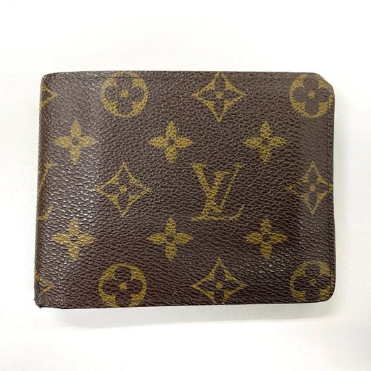Louis Vuitton Monogram Portefeuille Florin Fold Wallet Pass Case Brown