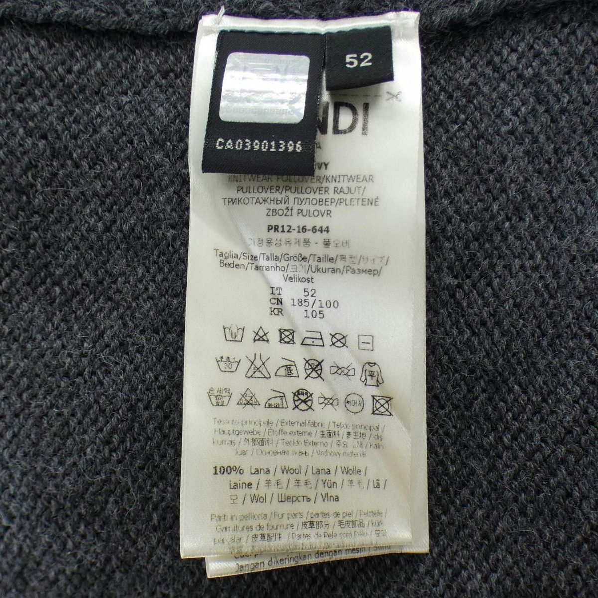 Fendi Knit Sweater Gray — view 3