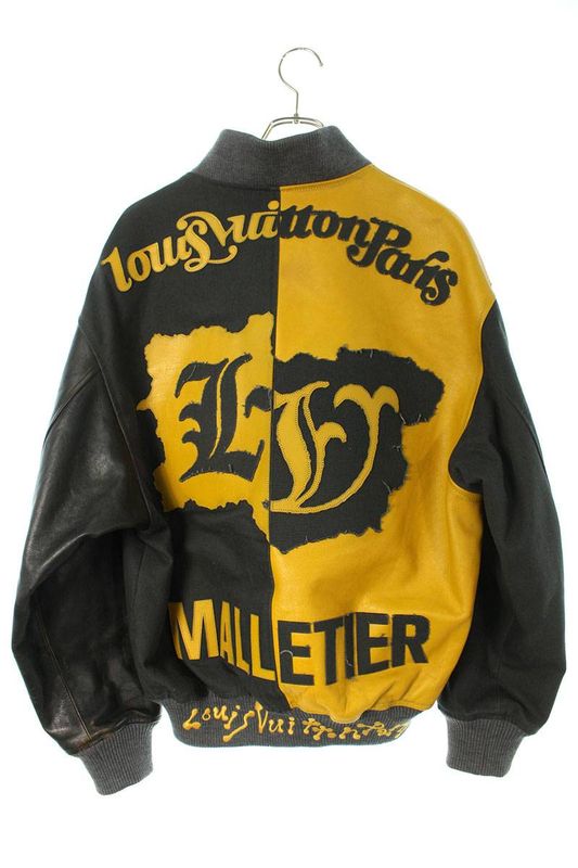 Louis Vuitton 23SS Rm231 XS0 Hol76e Mix Canvas Scuff Zar Bomber Blouson Men 46