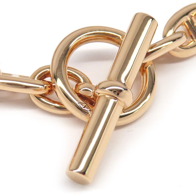 Hermes Bracelet Chaine D'ancre T PM 26 Frames 750pg Pink Gold 26 Links