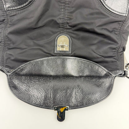 Prada Tote Black Nylon Leather Vintage — view 15