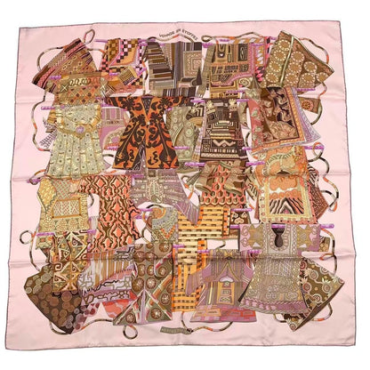 Hermes Scarf Carre 90 Voyage en Etoffes a Journey Through the World's Fabrics — view 2