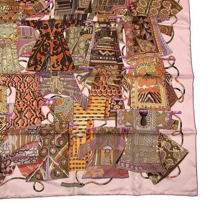 Hermes Scarf Carre 90 Voyage en Etoffes a Journey Through the World's Fabrics — view 6
