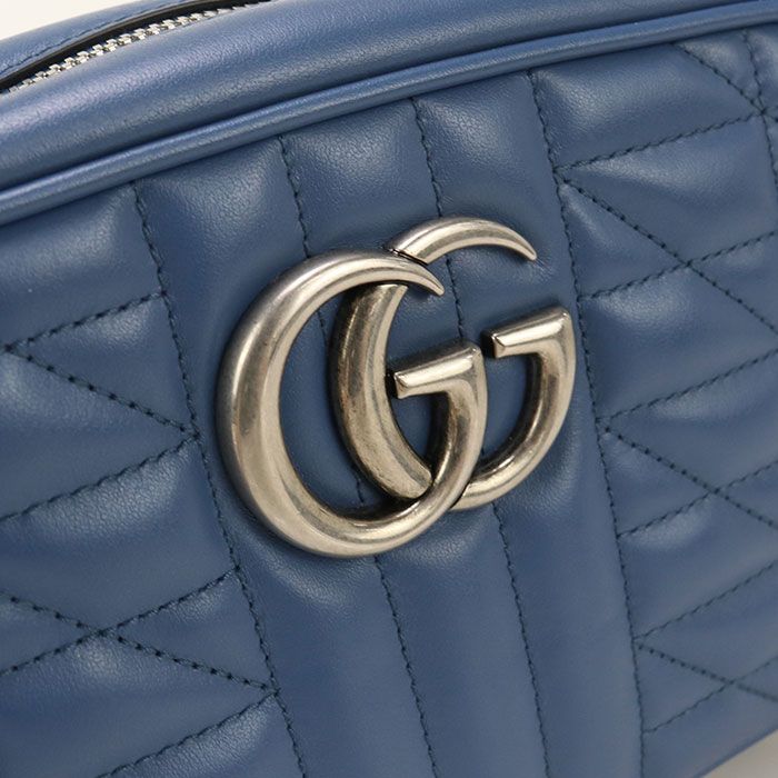 Gucci Small Camera Bag GG Marmont 447632 Crossbody Shoulder Bag Leather Women